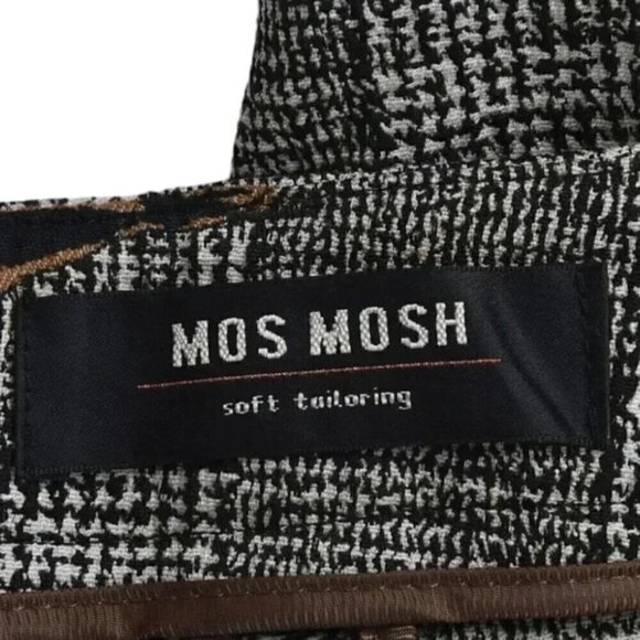 Mos Mosh Ivana Shannon Checkered Pant Crop Trouser Brown Orange 70's Size 38 - Picture 9 of 16